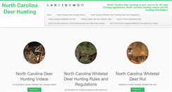 Desktop Screenshot of ncdeerhunting.com